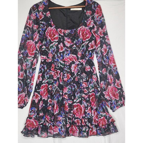 Revolve Talulah‎ Ardour Mini Dress in Midnight Rose Size Small - Picture 3 of 13